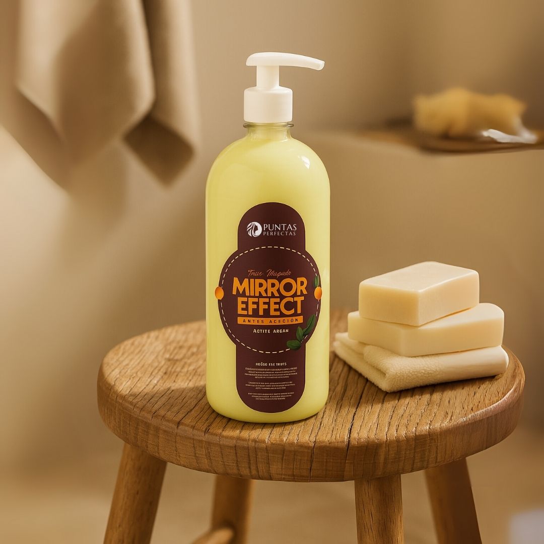 Crema de Masaje Capilar orgánica MIRROR EFFECT BRILLO INTENSO 1lt