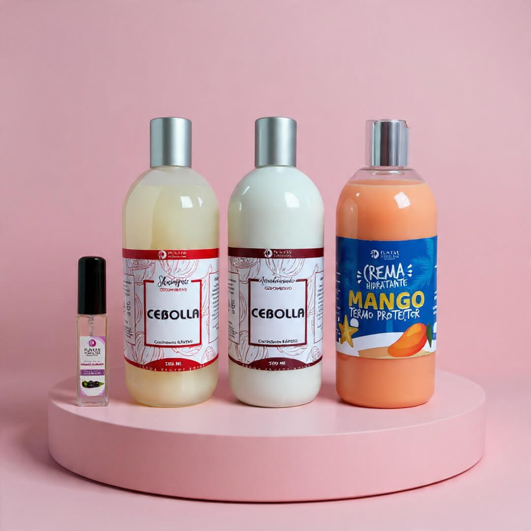 Pack Shampoo & Acondicionar de Cebolla + Crema Capilar Termo Protectora + Serum