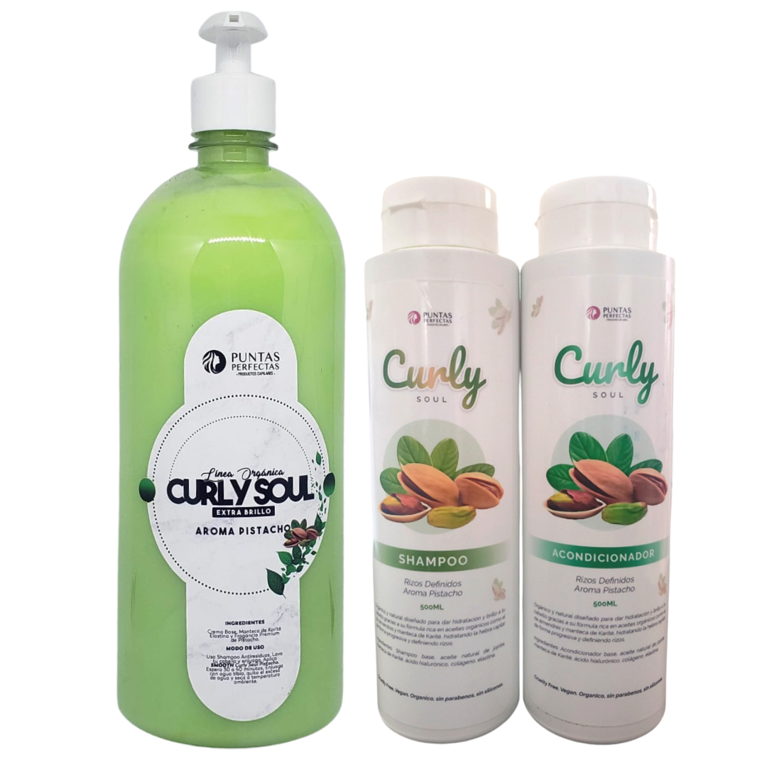 Pack Shampoo y Acondicionador + Crema Capilar Curly Soul + Envío GRATIS