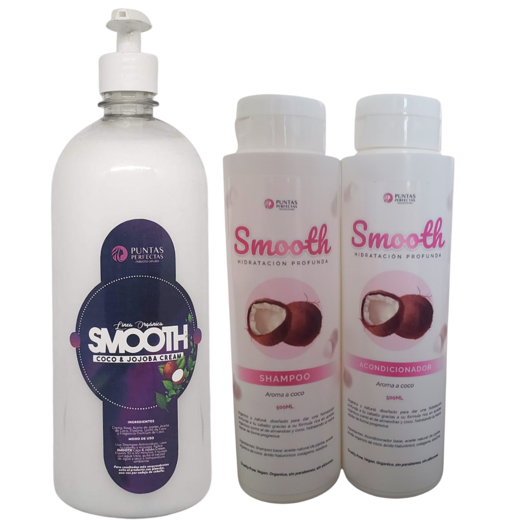 Pack Shampoo y Acondicionador + Crema Capilar Smooth + Envío GRATIS