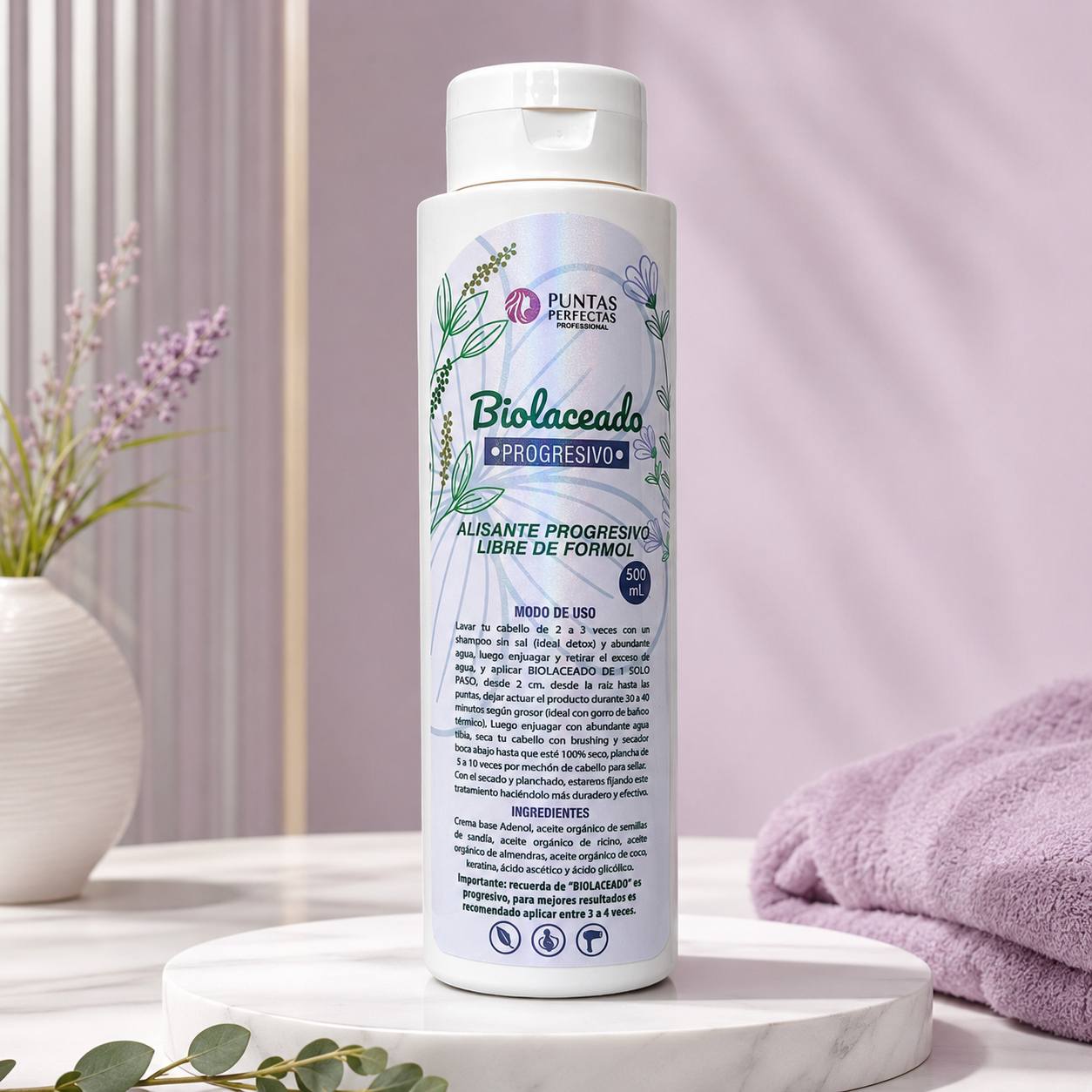 Alisado Progresivo y Orgánico Biolaceado  500 ml