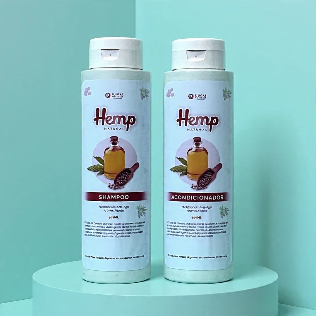 Pack Shampoo y acondicionador Orgánico HEMP NATURAL 500ml