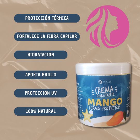 Crema hidratante termoprotectora Mango 500 ml