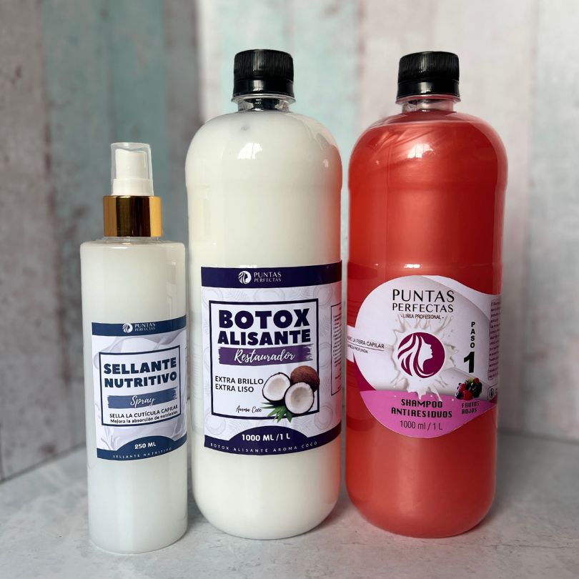 Kit Restaurador Alisante Aroma Coco 1 Litro + Sellante Nutritivo Spray