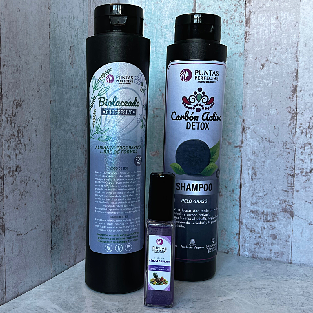 Kit alisado orgánico libre de formol + shampoo + serum capilar (despacho gratuito)
